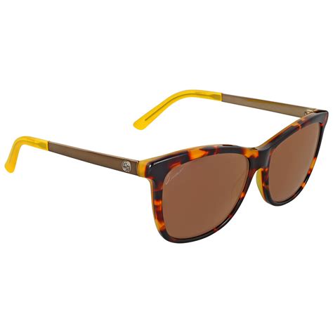 gucci havana sunglasses yellow|Gucci havana sunglasses women.